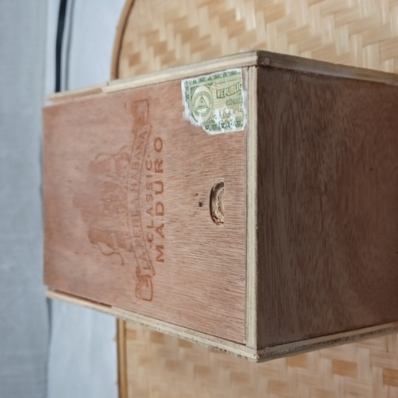 Cigar Wood  Box LA .Perla Habana  Jewelry Vintage - Picture 3 of 11